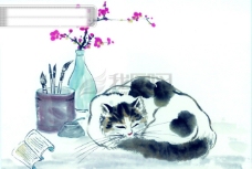 古代艺术中华艺术绘画古画动物绘画猫中国古代绘画