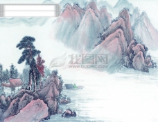 中华文化中华艺术绘画古画山水画壮丽河山中国古代绘画