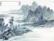 中华山水中华艺术绘画古画山水画壮丽河山中国古代绘画