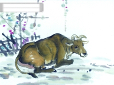 古代艺术中华艺术绘画古画动物绘画牛中国古代绘画