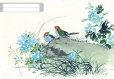 中华文化中华艺术绘画古画山水画动物绘画飞鸟中国古代绘画