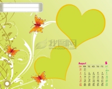 2009年日历模板_2009年台历psd模板_可爱天使_梦的季节(全套共13张含封面)
