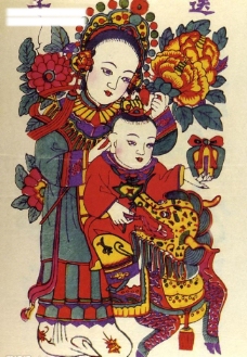 中国清代銀製麒麟童子 麒麟童子