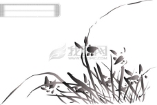 AI花纹AI矢量图多款植物花黑白矢量花纹边框鸟类蝴蝶花朵树叶梅花