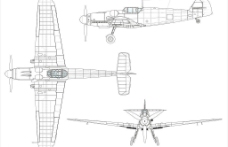 Bf109G战斗机图片