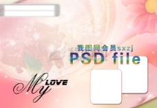 PSD花纹38P之3浪漫花纹背景PSD分层源文件素材