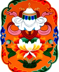 西藏吉祥八宝宝伞图片
