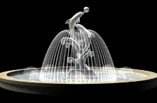 喷泉设计海豚雕塑图片