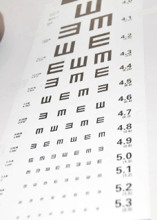 E字视力测试表图片