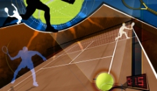 抽像运动抽像网球运动3图片